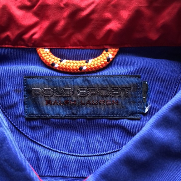 RARE Vintage Polo Sport Ralph Lauren Button Up Shirt Jacket Colorblock - Picture 7 of 16